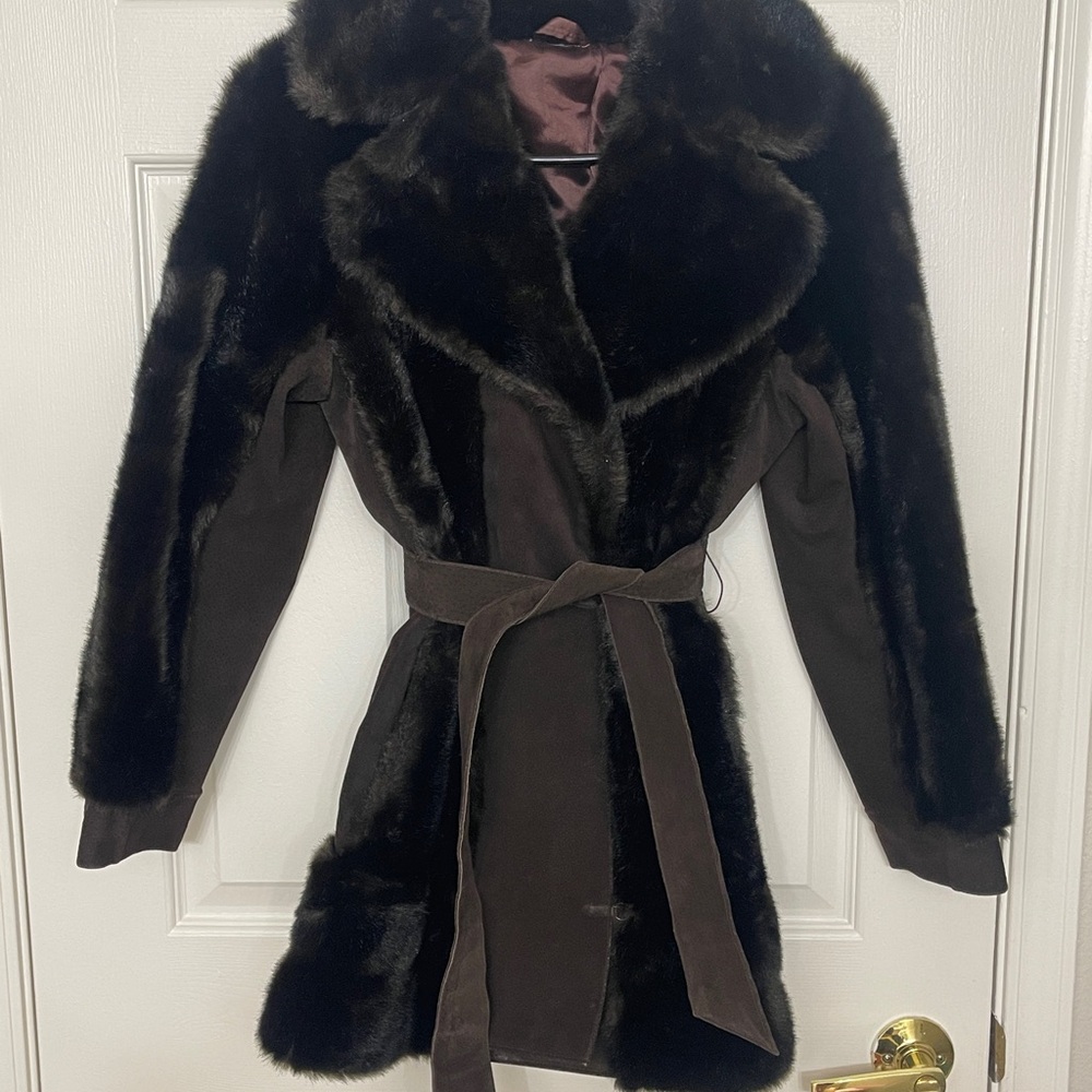 Tissavel of France Dark Brown Teddy Jacket
